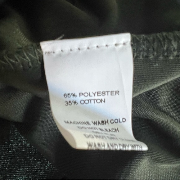 LoveU.Dear Velvet Wide Leg High Waisted Pants Hunter Green SZ S - Picture 7 of 7